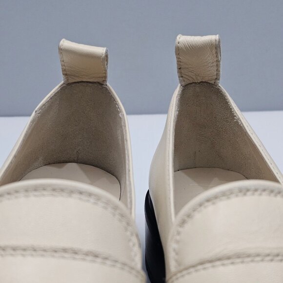 NEW Aeyde Ruth Loafer Slip On Chunky Lug Sole Creamy Nappa Leather EU 38 - Picture 7 of 14